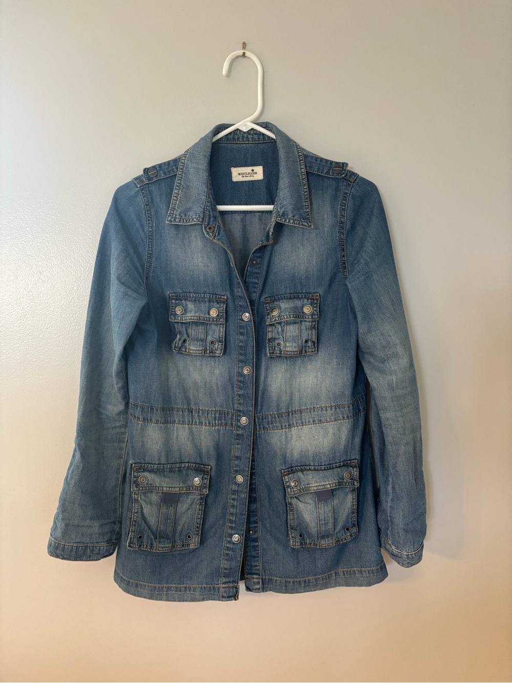 Denim Jacket with Utility Pockets